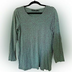Gudrun Sjoden Long Sleeved Drip Top, Size M, 100% Super Soft Modal Fabric.